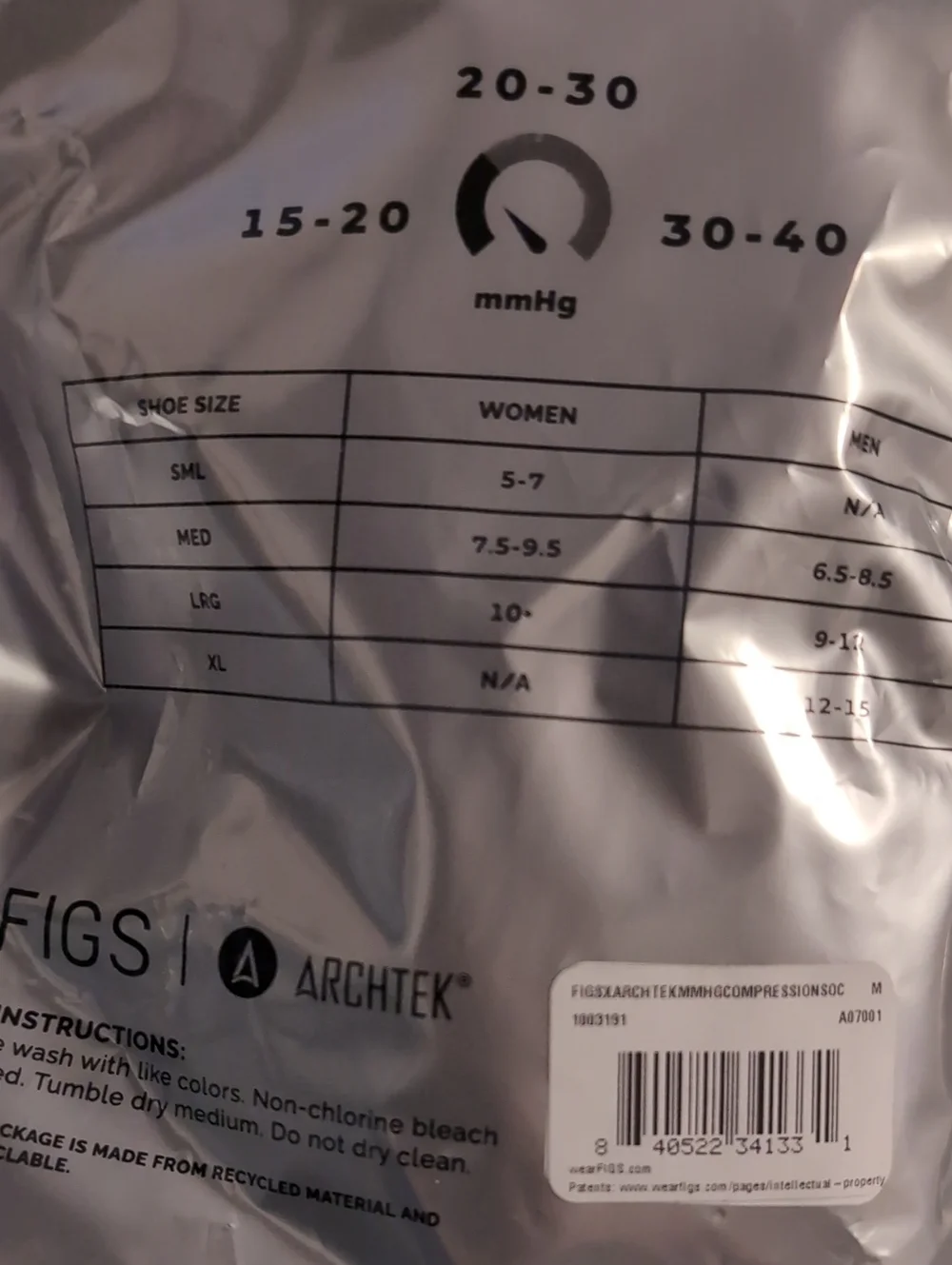 FIGS | ArchTek Compression Socks 20-30 mmHg- M